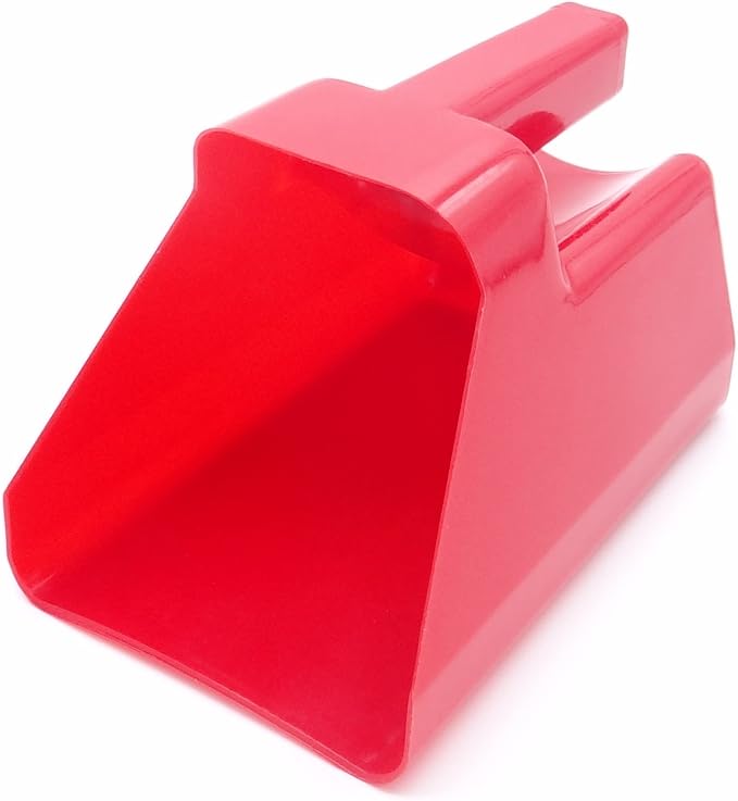 3 Quart Feed and Pet Food Scoop for Farm Animals and Pets - Stackable - Durable