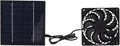 Solar Panel Fan Kit, Solar Fan for Chicken Coop Solar Power Fan Efficient Cooling Solution for Outside, Small Chicken Coops, Greenhouses, Sheds, Pet Houses