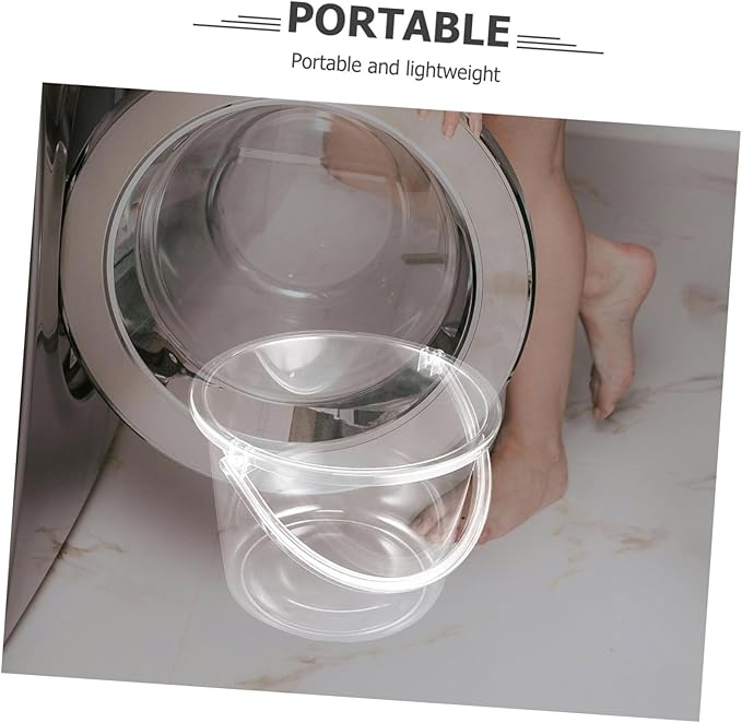 Plastic Water Bucket with Handle Multipurpose Laundry and Gardening Container Sturdy Water Storage for Home and Farm Use