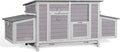 Aivituvin Chicken Coop 67.3" Large Duck House with 4 Nesting Boxes for 2-4 Chickens Outdoor Hen House Chicken Cage