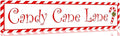 Candy Cane Lane Metal Tin Sign Vintage Funny Christmas Sign for Cafe Home Bar Farmhouse Christmas Art Wall Decoration Retro Poster 4x16 Inch