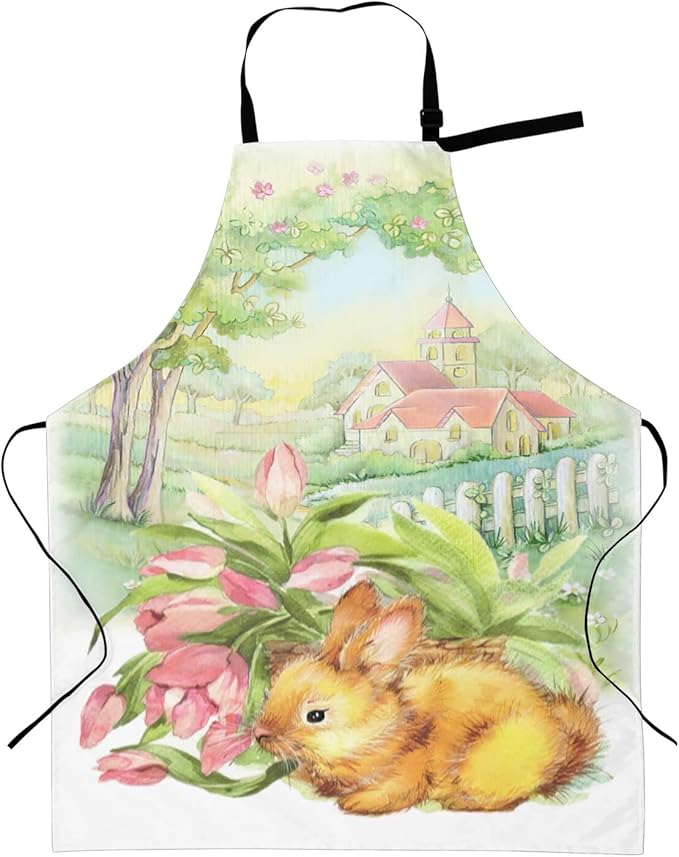 Shark Jumping Home Aprons 2 Pockets 33"×28" for Men Women, Ocean Sea Waterproof Kitchen Cooking Bib
