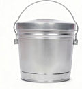 6-Gallon Galvanized Steel Storage Can with Locking Lid, Airtight Food Container for Dry Food, Pet Food, and Bird Seed