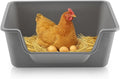 1 Pcs Washable Chicken Nesting Box, Floor Durable Chicken Coop Accessories Easy to Clean Plastic Square for Hens Ducks and Poultry for Egg Collection Backyard