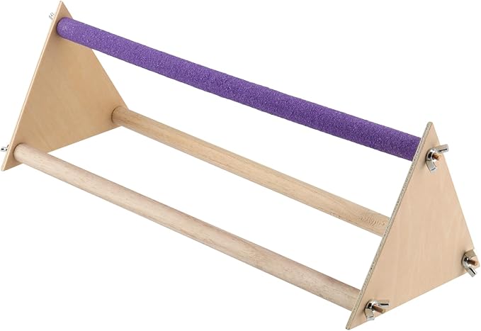 HOZEON 2PCS Wooden Chick Perch Stand, Training Chicken Perches Roosting Bar, Wood Chicken Roosting Bar Perch for Chicks, Parrot, and Birds