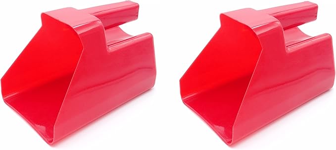 3 Quart Feed and Pet Food Scoop for Farm Animals and Pets - Stackable - Durable