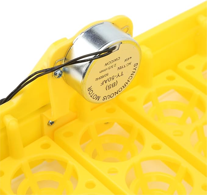 Zerodis Automatic Egg Turner, 110V Swing Around 45 Degrees to Turn The Egg Tray Egg Hatching Tray 56 Eggs Fully Automatic Incubator(Below 110V)