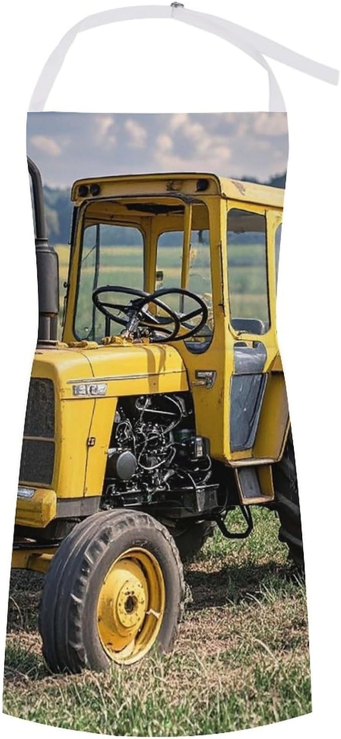 Waterproof Apron Adjustable Bib Aprons with Pockets Smiling Apron Kitchen Aprons for Women Men