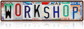 Vintage Workshop Metal Tin Signs Street Signs Home Wall Decor 16 x 4 Inches