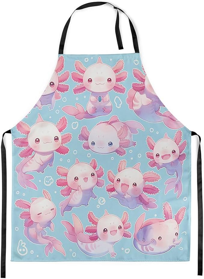 jejeloiu Cartoon Cats Apron for Women Men 26"x31"