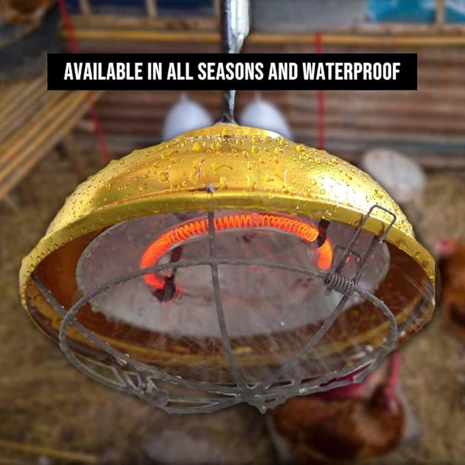 300 Watt Chicken Coop Heater, Professional Heat Lamp for Chickens, Chicks, Rabbit or Ducklings, Full Aluminum Alloy & Waterproof Heat Lamp for Chicken Coops
