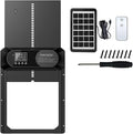Large Size Solar Powered Automatic Chicken coop Door with Remote Control and Timer, Light Sensor, Intelligent Anti Pinch Design