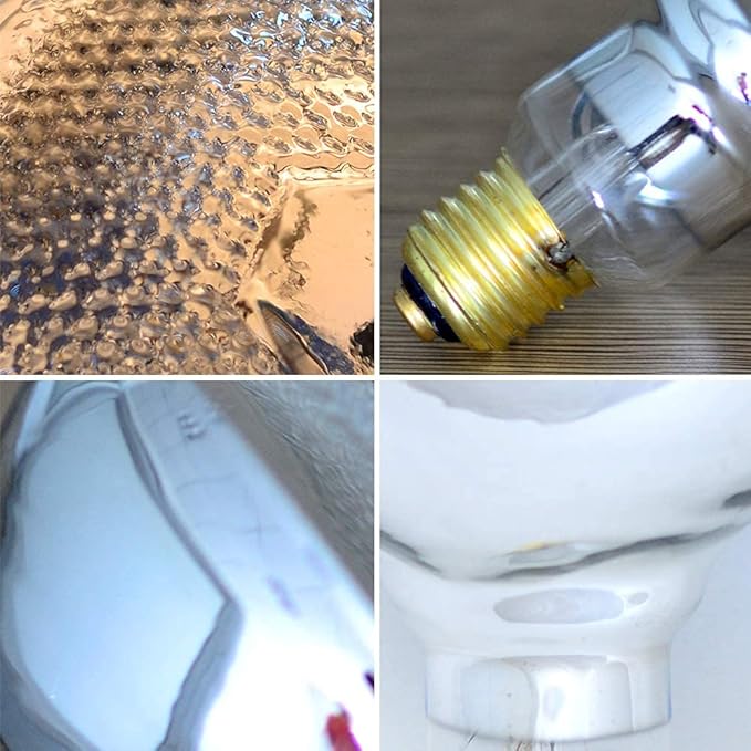 Heat Lamp Bulb PAR38 250 Watt 2 Pack Infrared Heavy Thickened Glass Lamp Bulb for Food Service, Brooder Bulb, Chicks, Pet, Bathroom, Light Therapy, Reptiles and Amphibian Use E26 Base (Clear)
