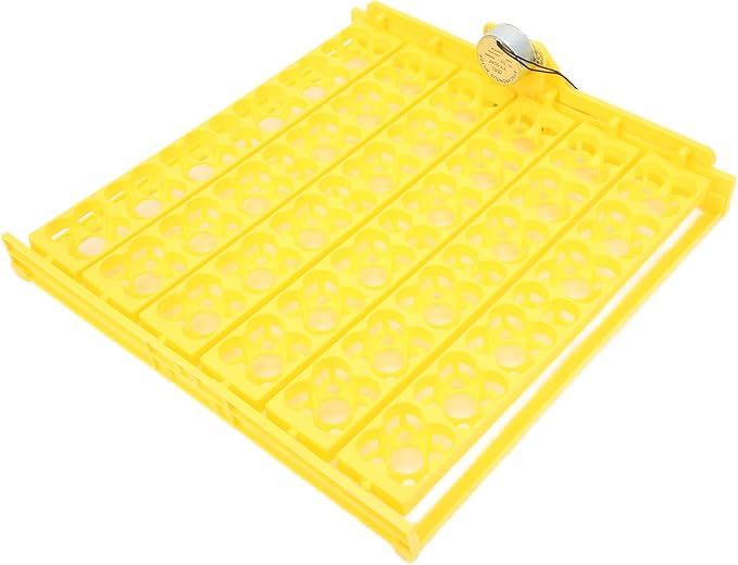 Incubator Egg Tray, Automatic Egg Turning Tray Mini Incubator Hatcher Automatic Egg Turning Tray Tool Egg Turner with Motor for Chicken Duck Quail Egg[12V]
