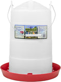 FARM-TUFF Plastic Easy Fill Poultry Waterer, 5 Gallon Capacity – Chicken and Game Bird Water Dispenser – Gravity-Fed Plastic Water Fountain for Hens, Ducks, Turkeys, and Backyard Flocks