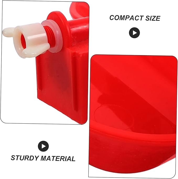 Milisten Automatic Chicken Waterer Cups Large Leakproof Poultry Drinking Bowls for Ducks Geese Turkey with Mounting Hole Durable Poultry Watering System
