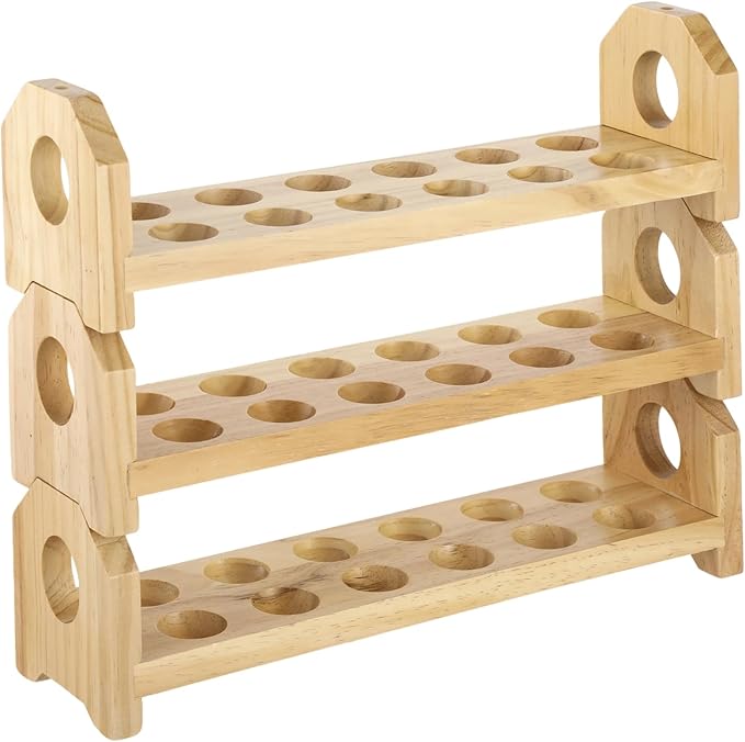 3 Layers Wooden Egg Holder Fresh Egg Holders Countertop Firewood Egg Collecting Rack for Gathering Fresh eggs, Stackable with 36 eggs, Home Kitchen Organizer