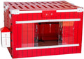 RentACoop Little Red Barn Chick Brooder Set | Durable, Lightweight, Easy-Clean, Multipurpose | with Heating Plate, Feeder, Waterer, Absorbent Hatchling Liners, Jute Liners, LED Light, Security Latch