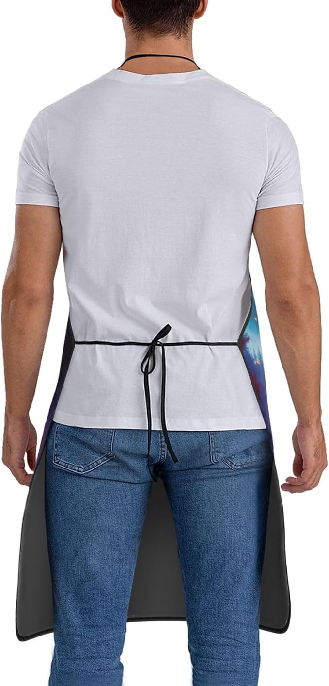 Aprons For Women Men With Pockets Adjustable Kitchen Chef Apron For Cooking Waitress Bbq Coffee House 28" L*21" W