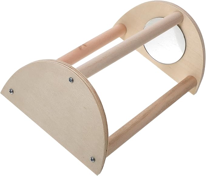 VANZACK 2pcs Wooden Chick Perch Roosting Bar for Chickens Chick Training Stand for Coop and Brooder Comfortable Resting and Playing for Poultry