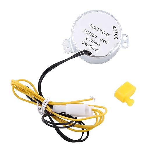 Joyzan Egg Turner Motor, AC Chicken Rotator Incubator Automatic Turntable Hatching Tool Small Guide Accessory Connector CW CCW Dual Working Modes Incubating Electric Ducks Goose Bird Tray Quail 220V