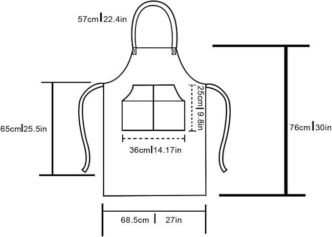 Black Denim Aprons for Men/Women with Pockets Tool Apron Waterproof Adjustable Canvas Apron Lightweight Kitchen Apron Work Apron