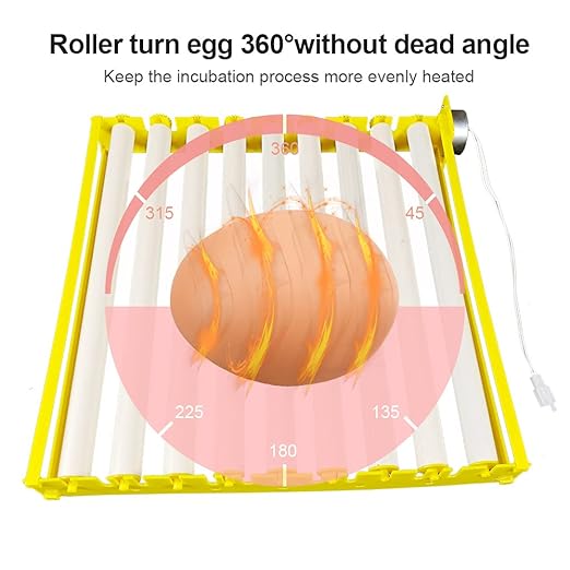 Morishima Automatic Multifunction Incubator Egg Tray Turning Hatcher for Chickens/Ducks/Birds/Poultry（9 Tubes）