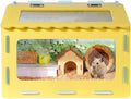 Chick Brooder Kit, 19.69x13.78 Inch Portable Observation Box, Breathable Quail Habitat with Clear Window for Indoor Raising, Hatching, Farm, Hobby