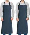 Homsolver Waterproof Rubber Vinyl Apron for Unisex Adult, Adjustable, Lightweight, Chemical Resistant Extra Long Work Apron