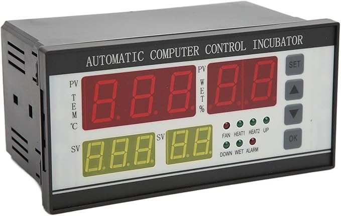 Egg Incubator Temperature Controller Thermostat, 110V Automatic Control System Egg Incubator Temperature Humidity Sensor Controller