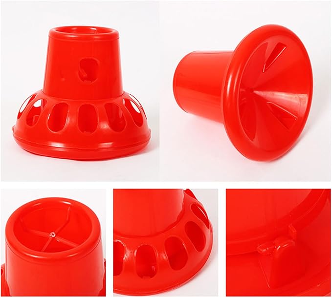 Chick Feeder Waterer Kits for Chick QuailsHen Hanging Poultry Food Water Container for Outdoor Farm Coops Outdoor Chicken Feeder Chicken Feeding Accessories Hanging Chicken Feeder Poultry Feeding