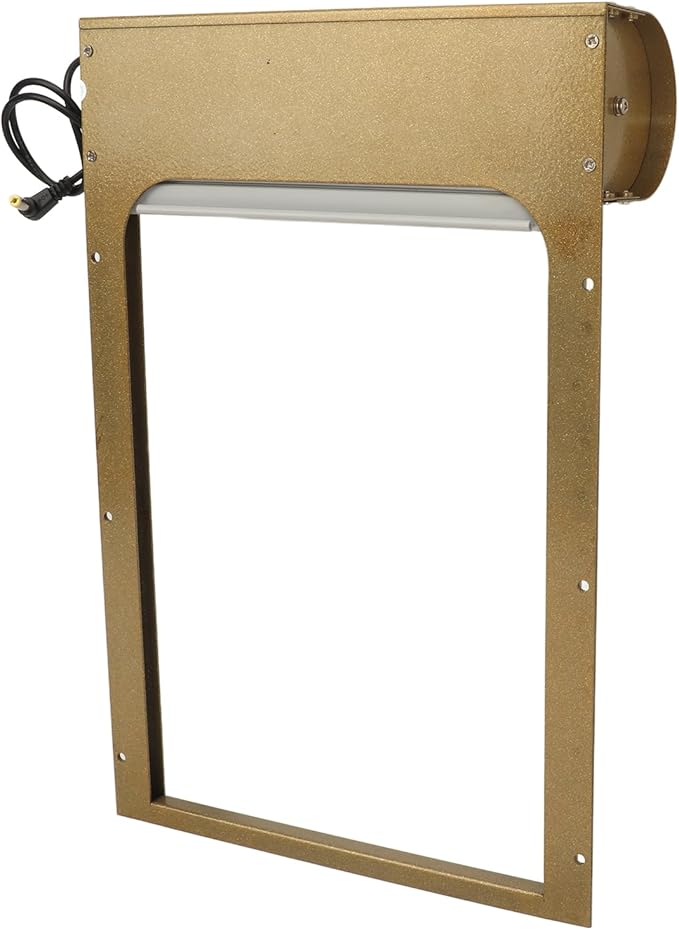 Acouto Automatic Chicken Coop Door Solar Powered Automatic Chicken Coop Door Opener with Timer for Duck Goose Farm Equipment Solar Automatic Chicken Coop Opener with Timer (Gold)