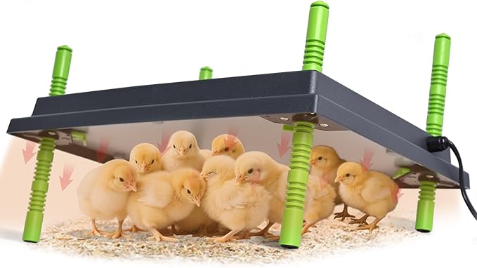 16"x22" Chick Brooder Heater Plate, Brooder Plate for Chicks with Adjustable Height & Temperature Display for Baby Chick Duck, 50W Constant Temperature Control Chick Warmer for Energy Saving