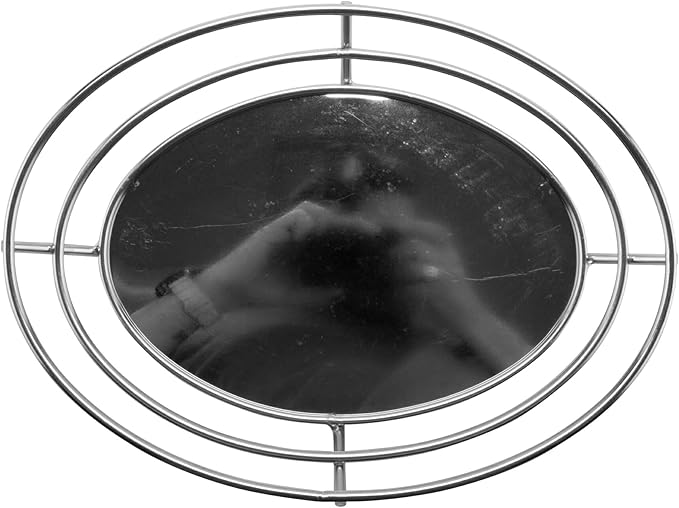 G.E.T. 4-83850 11.25" x 8.25" Stainless Steel Oval Basket with Raised Solid Bottom, Clipper Mill (Qty,1)