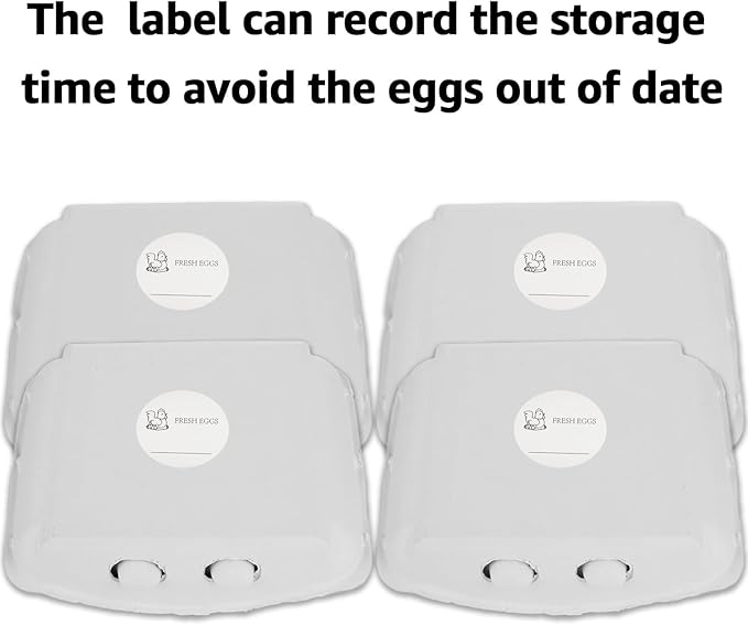 30 Pack Egg Cartons 12 Count, 3x4 Egg Cartons Cheap Bulk Holds Up to 12 Eggs, Sturdy Design Made from Recycled Cardboard