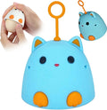 Egg Wash Brush for Fresh Cleaning Eggs Egg Washer The Reusable Egg Scrubber Egg Scrubber is A Cute Cat Shaped Practical Kitchen Gadget (Blue 2PCS)
