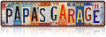 Vintage Papa's Garage Wall Decor Street Signs Metal Tin Signs 16 x 4 Inches Gift for Father