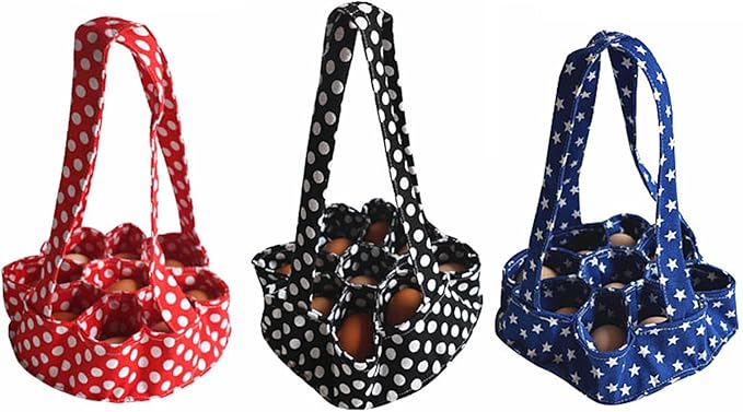 Large Egg Collecting & Gathering Basket Bag with 9 Pouches, Fresh, Durable Canvas Apron Egg Holder, Collector & Container for Duck, Chicken, Goose Eggs Collection