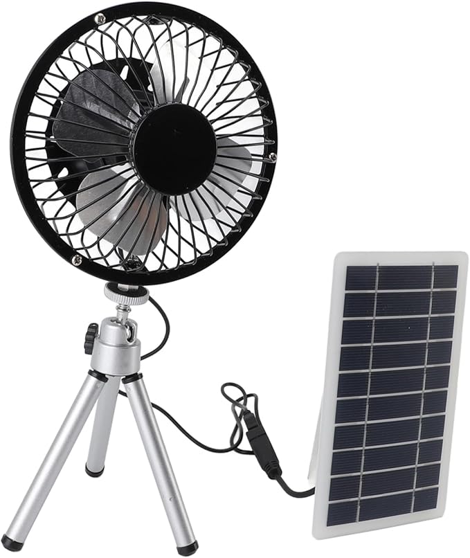 10W Solar Fan,Solar Powered Fans with Stand for Pet House Chicken Coop RV Greenhouse