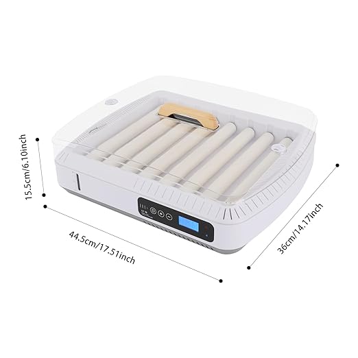 Eggs Automatic Incubator, 95V 80W Fully Automatic Egg Hatching Incubator 35 Eggs Incubator Poultry Hatcher w/Automatic Turning & Temperature for Hatching Duck & Goose Eggs (35 Eggs)