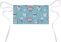 Unisex Chef Waiter Apron Waist Half Short Serving Aprons with 3 Pockets
