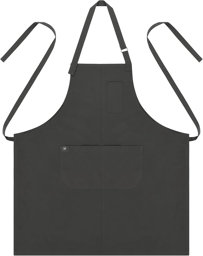 Chef Bib Aprons for Women and Men (Standard Dry Guard AA2095 & AA2095X) - Neck Strap Apron with Pockets 33"