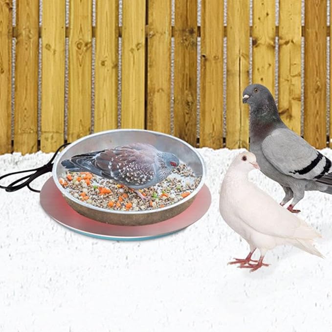 Chicken Water Heater for Winter,Chicken WatererHeater Base for Metal Plastic Poultry Founts Waterer,Freeze Proof ChickenWater Heater for Winter,Heated Waterer for Chickens,Ducks & Outdoor Birds