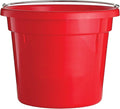 Little Giant® Round Plastic Utility Bucket | Durable & Versatile Feeder Bucket with Handles | 10 Quarts | Red