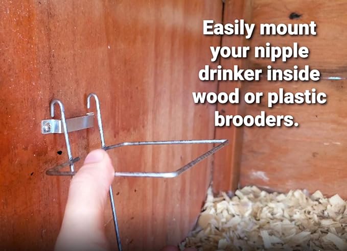 RentACoop Wire Bracket for Small Animal Drinking Bottle (32 oz/1 Liter)