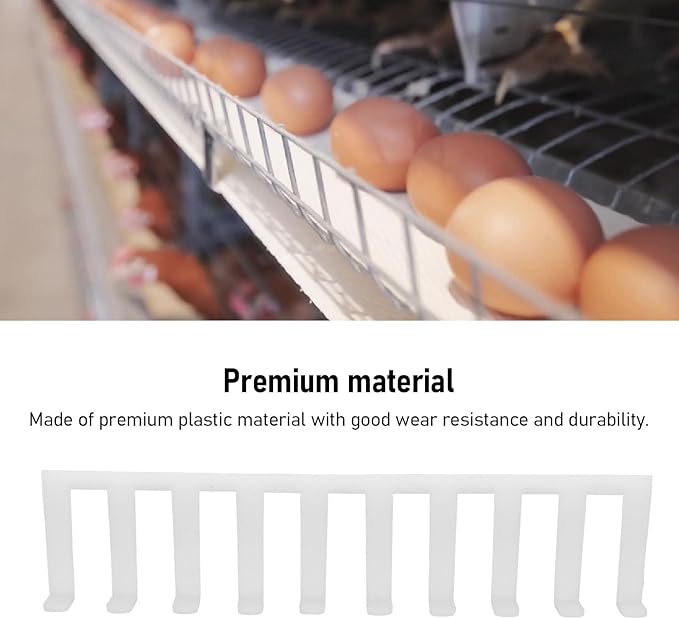 10PCS Chicken Egg Picker Accessory, Plastic High Efficiency Lightweight Egg Collection Machine Accessory for Poultry Farm