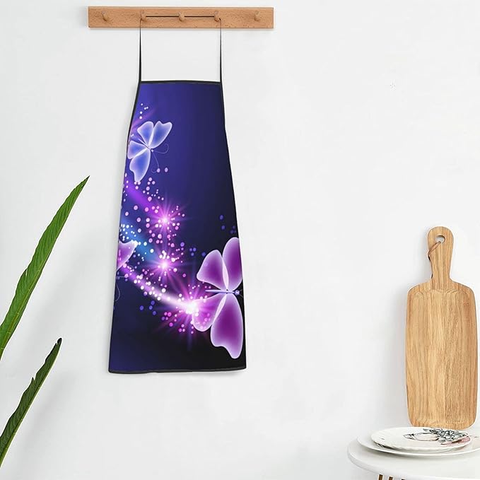 Apron Adjustable Waterproof Apron for Men Women Kitchen Cooking Baking Gardening Working Bib Apron