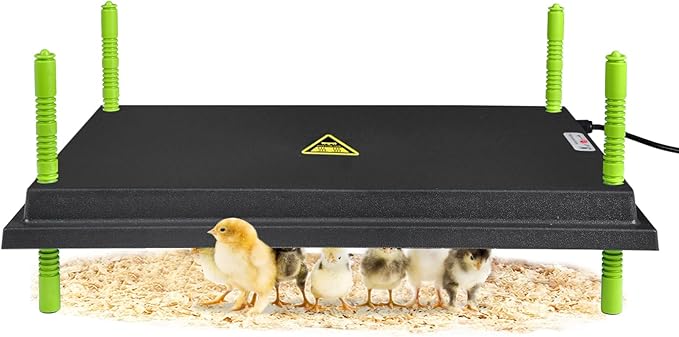 16"x22" Chick Brooder Heater Plate, Brooder Plate for Chicks with Adjustable Height & Temperature Display for Baby Chick Duck, 50W Constant Temperature Control Chick Warmer for Energy Saving