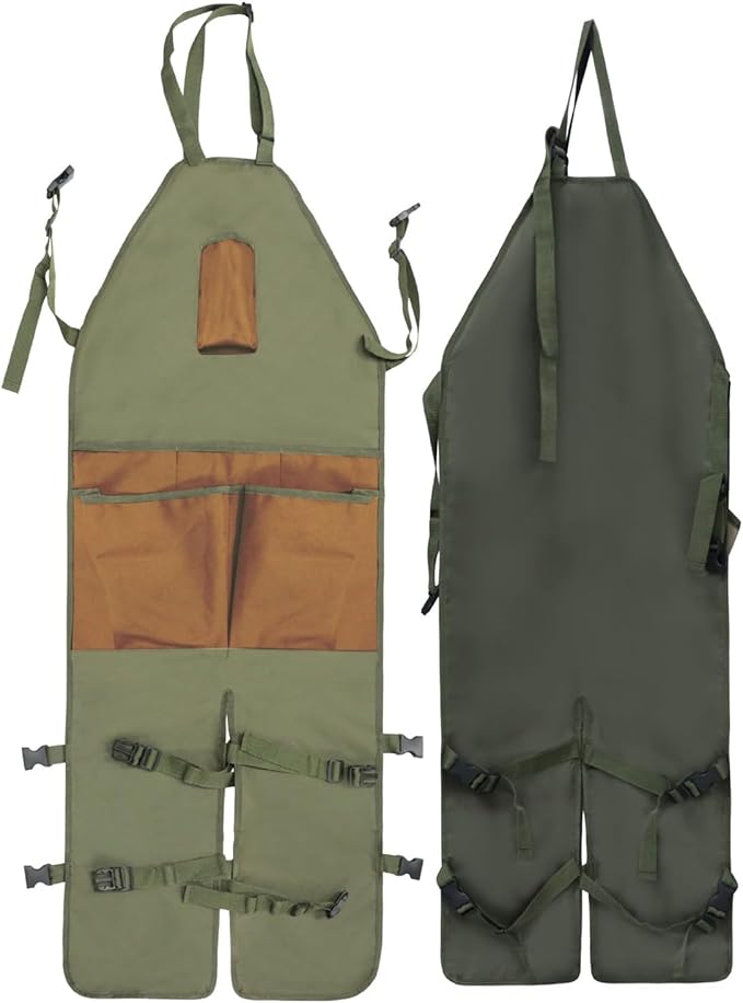 Gardening Apron with Pockets for Women & Men, With Adjustable Straps,Ideal for Gardening, Cooking, Painting