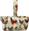 Mini Eggs Collecting Basket Tote Gathering Basket with 8 Pouches for Chicken Hen Duck Goose Eggs Housewife Farmhouse Garden